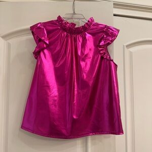 JODIFL Vibrant Pink Shiny Top